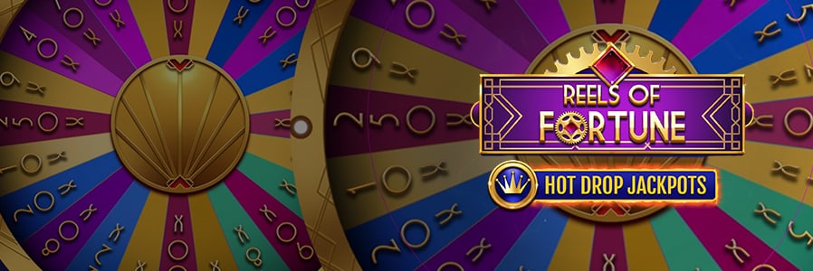 Reels of Fortune Hot Drop Jackpot - now available at Cafe Casino!